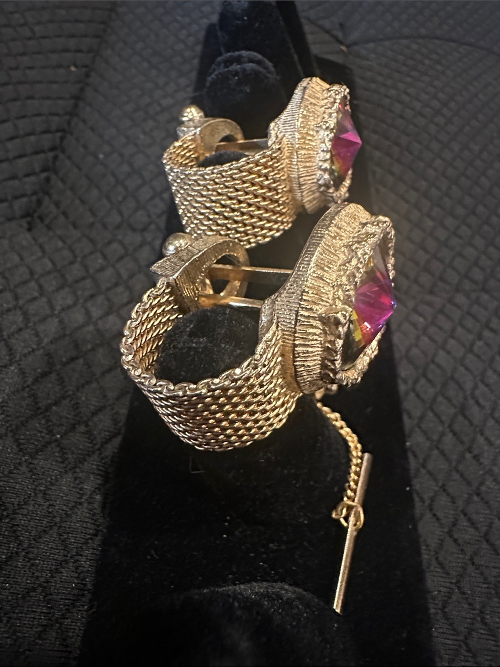 Vintage Swank Cuff Links & Tie Tack - Picture 6 of 9